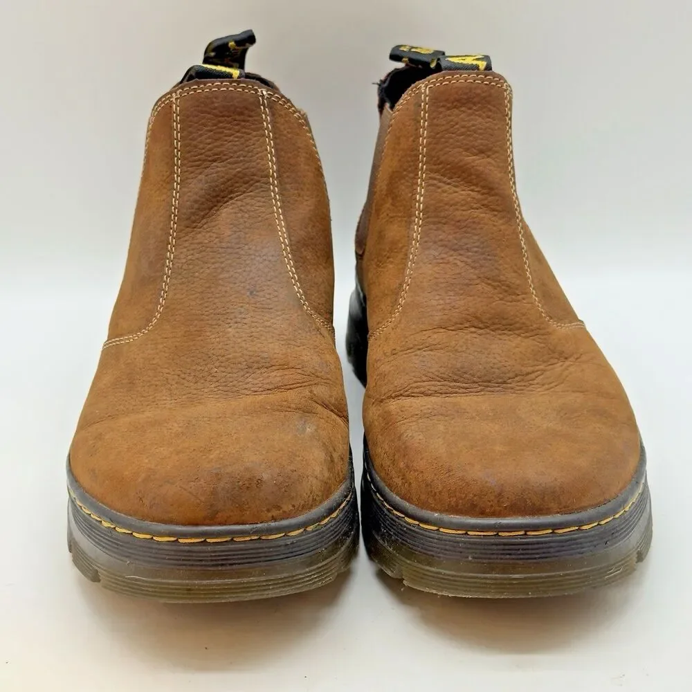 Dr. Martens Hardie II Chelsea Boots Men's 13M Brown Leather Twin Gusset Ankle